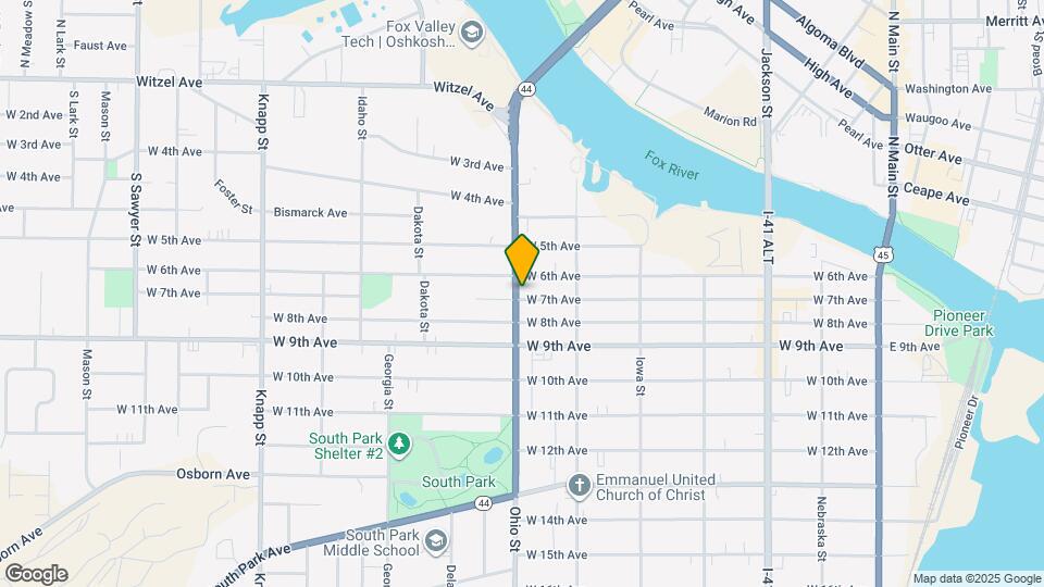 614 Ohio St, Unit A Map and Location Details