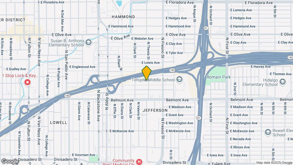 635 N Thesta St Mapa y Detalles de la Ubicación