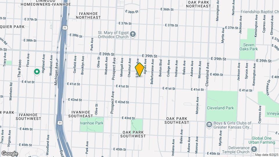 4017 S Benton Ave Map and Location Details