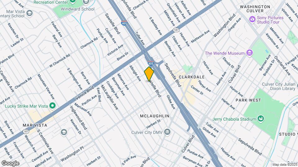 3941 Sawtelle Blvd Mapa y Detalles de la Ubicación