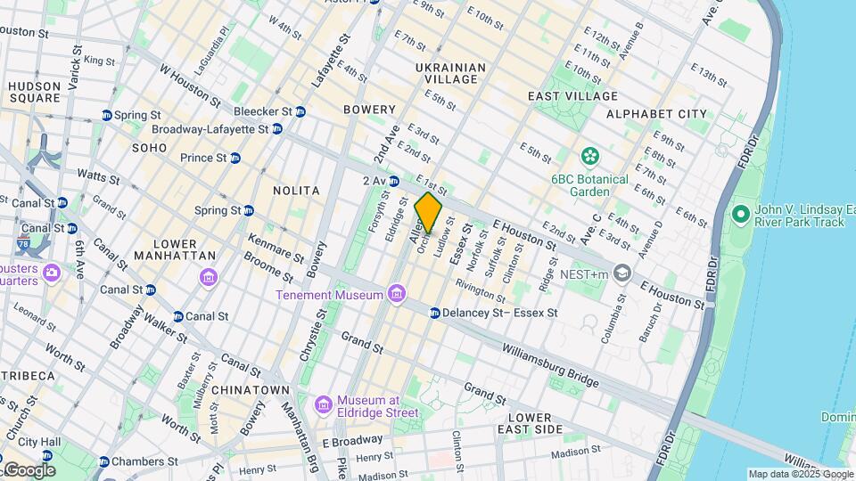 166 Orchard St Mapa y Detalles de la Ubicación