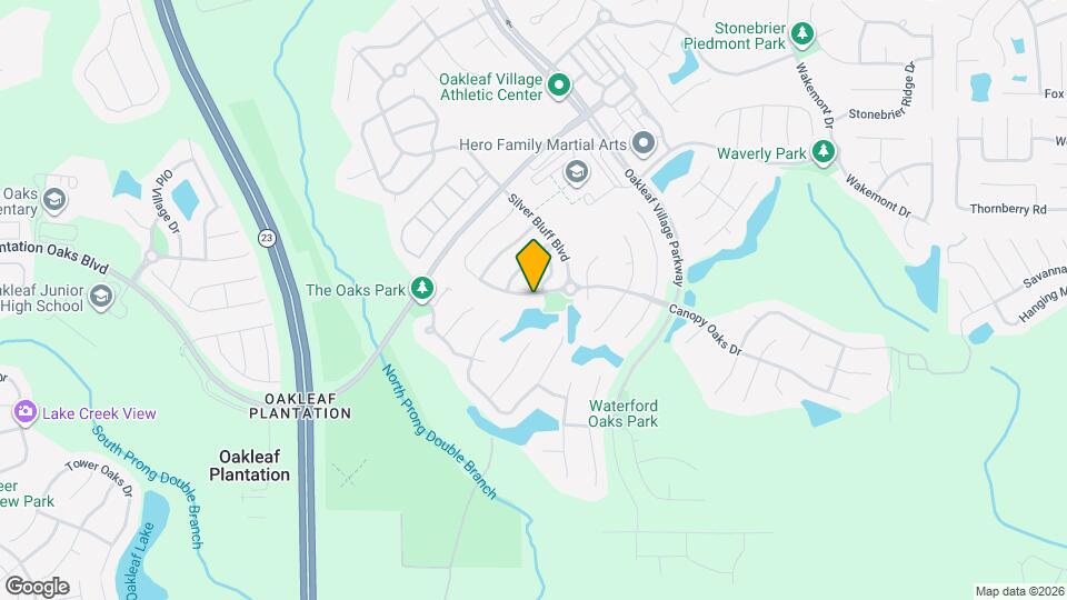1603 Canopy Oaks Dr Map and Location Details