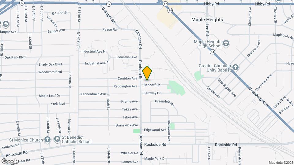 15305 Benhoff Dr Map and Location Details