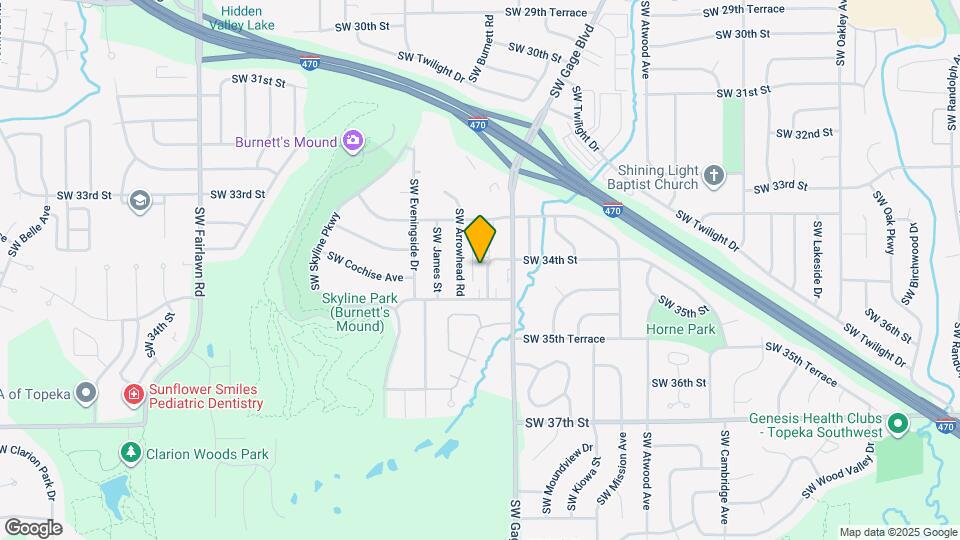 3407 SW Burnett Rd Map and Location Details