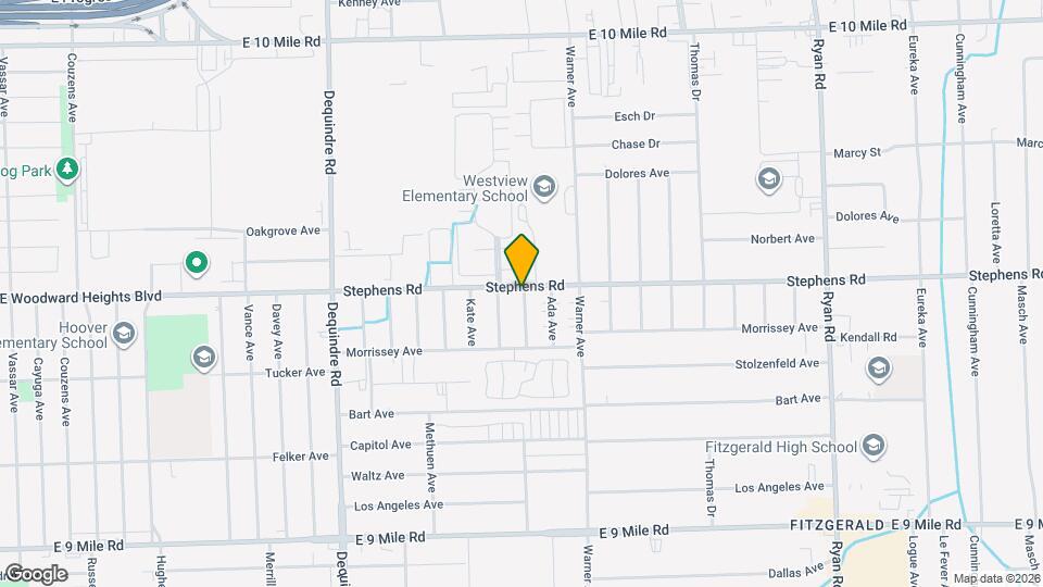 23441 Winifred Ave Map and Location Details