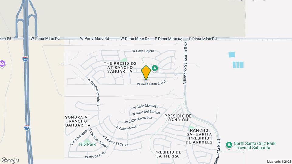 342 W Calle Paso Suave Mapa y Detalles de la Ubicación