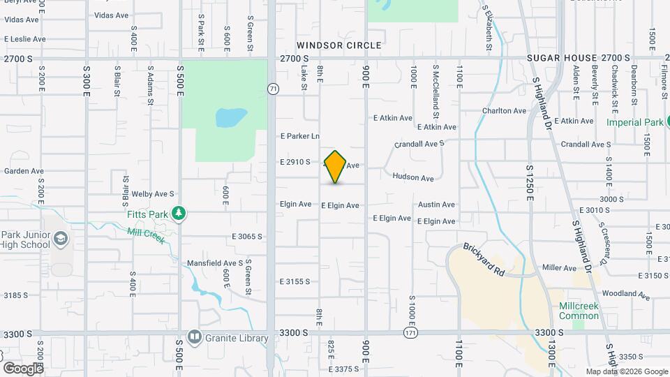 826 E Hudson Ave, Unit Unit 1 Map and Location Details