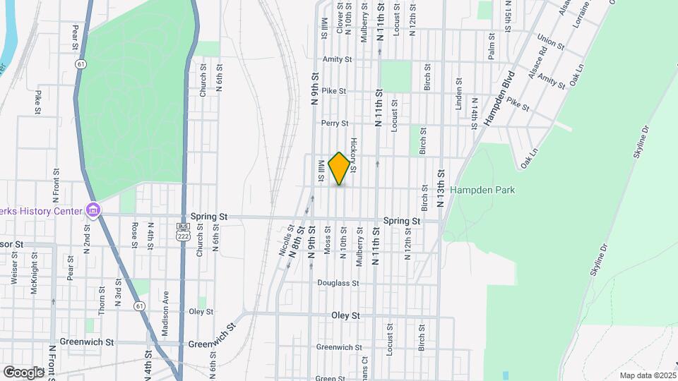 1058 N 10th St Mapa y Detalles de la Ubicación