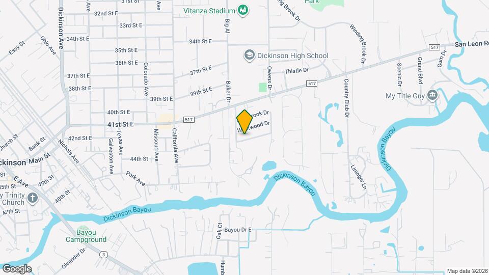 5005 Cedar Creek Dr Map and Location Details