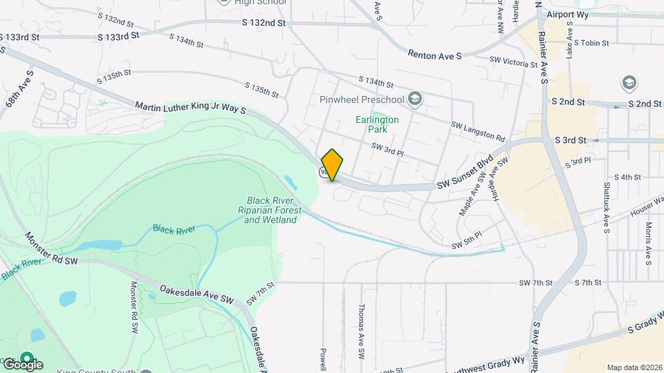 833 SW Sunset Blvd Map and Location Details