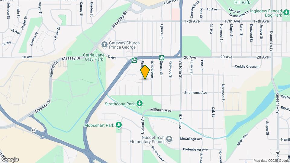 2138 Upland St Map and Location Details