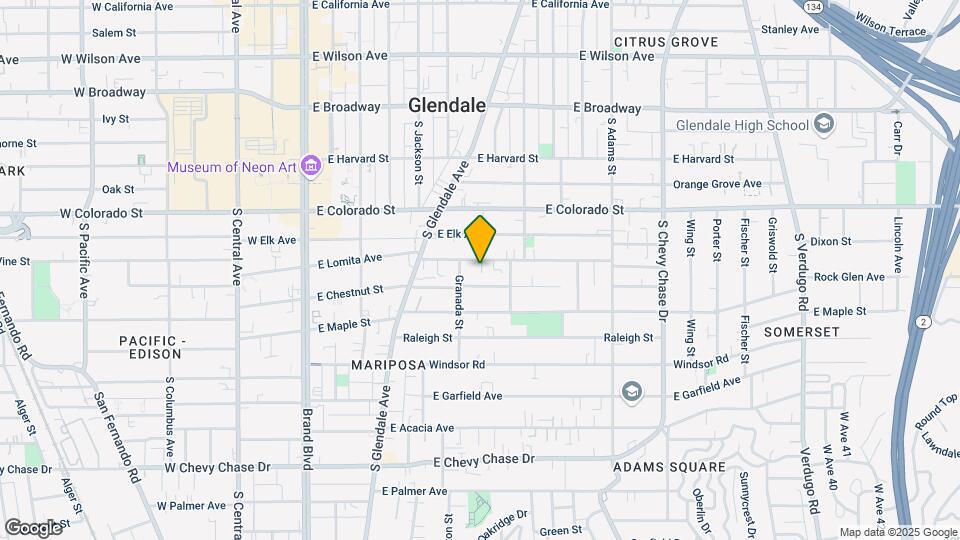 616 E Lomita Ave Map and Location Details