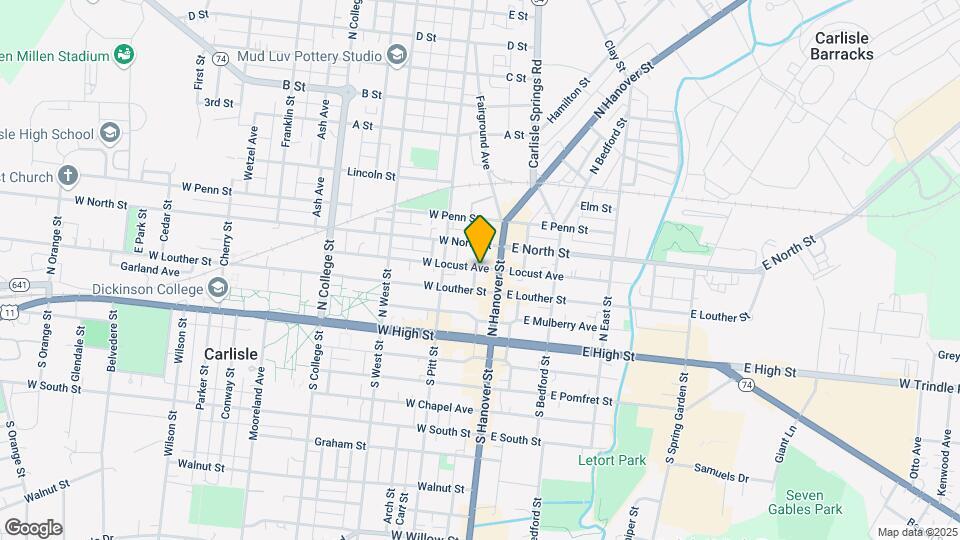 130 N Hanover St Map and Location Details