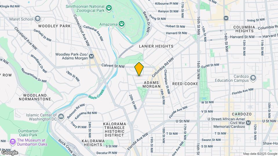1914 Biltmore St NW, Unit English Basement Map and Location Details