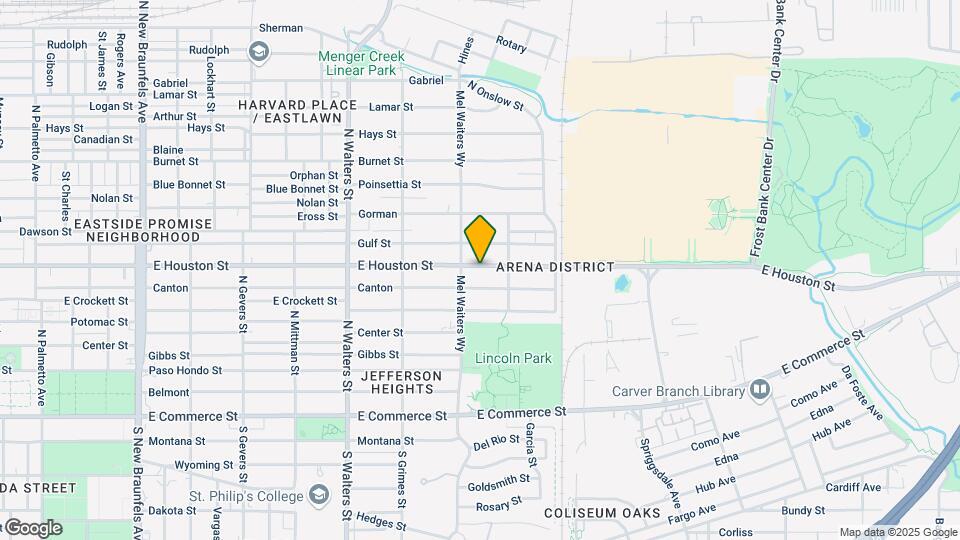 2818 E Houston St Map and Location Details