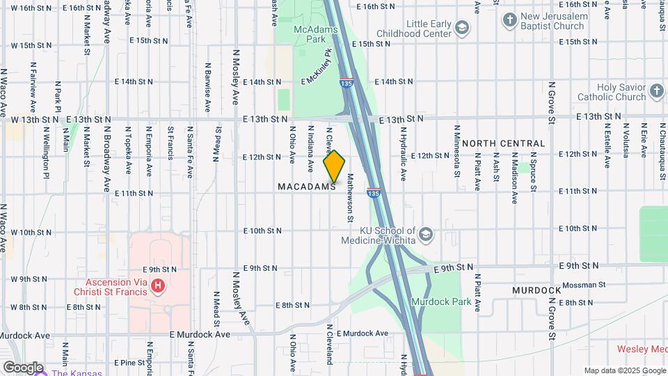 1204 N Cleveland Map and Location Details