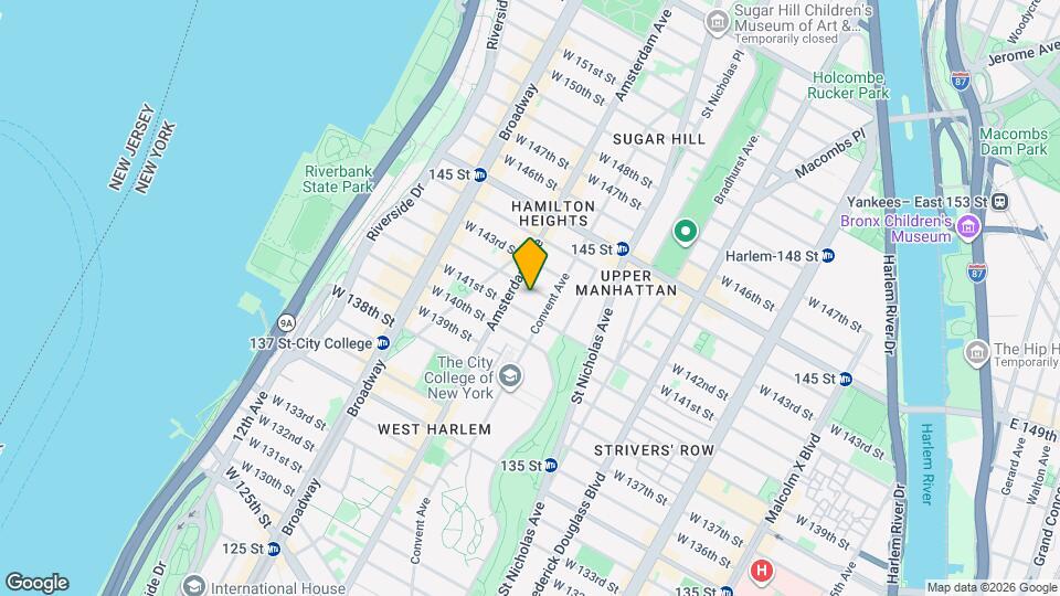 460 W 142nd St, Unit 3R Map and Location Details