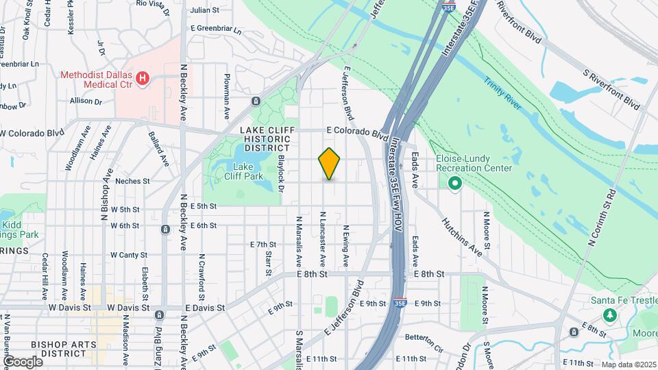 624 N Lancaster Ave Map and Location Details