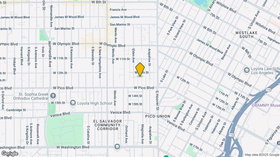 1223 Magnolia Ave Map and Location Details