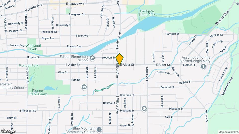 1606 E Alder St, Unit D Map and Location Details
