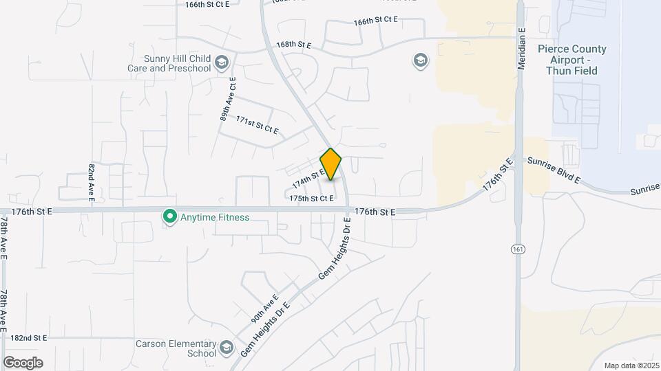 17432 93rd Ave Ct E Map and Location Details