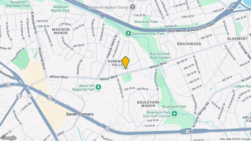 854 N Liberty St Map and Location Details