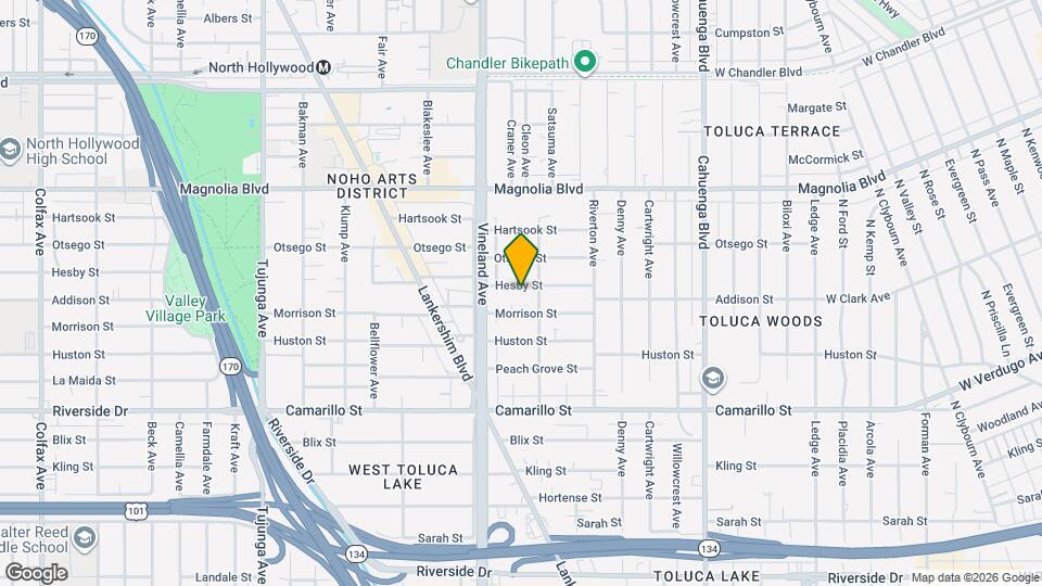 10920 Hesby St Map and Location Details