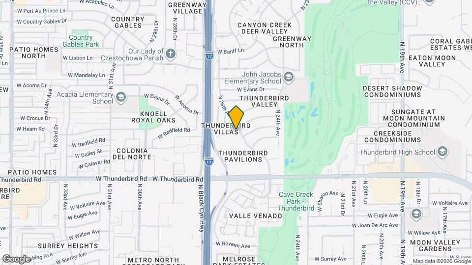 2610 W Hearn Rd Map and Location Details