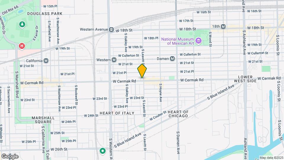 2202 W Cermak Rd, Unit 2F Map and Location Details