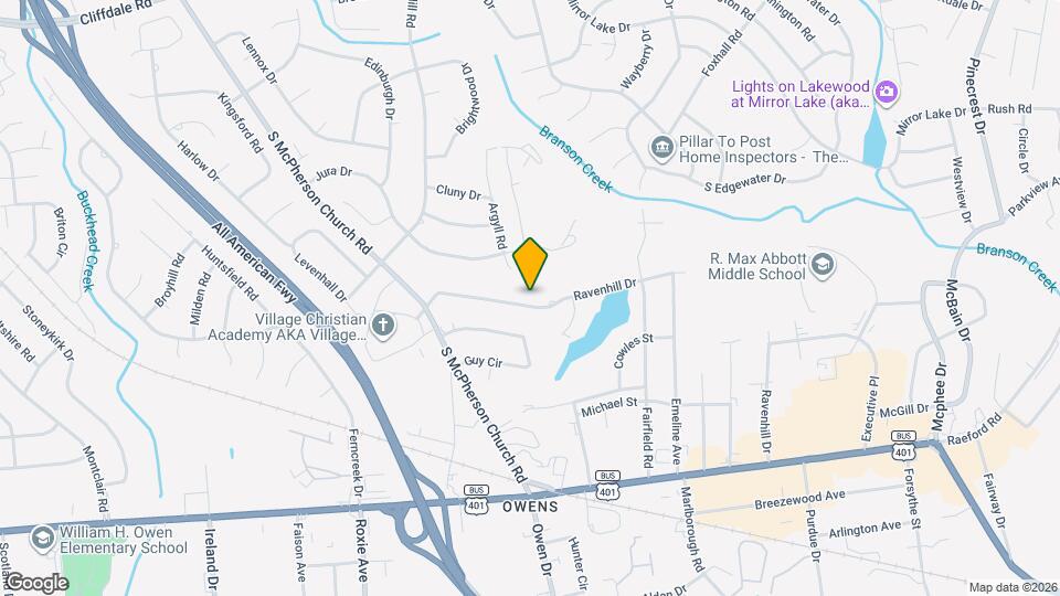 3202 Kentyre Dr Map and Location Details