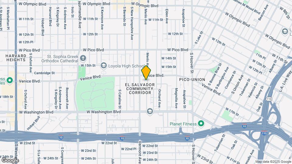 1623 Menlo Ave Mapa y Detalles de la Ubicación