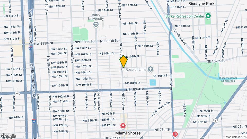 210 NE 107th St Map and Location Details