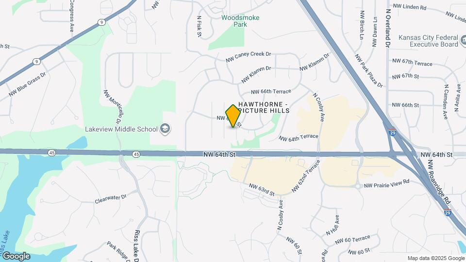 6410 NW Hilldale Dr Map and Location Details