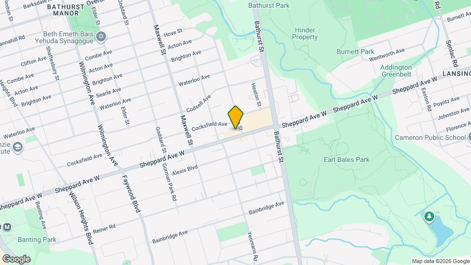 656 Sheppard Ave W Map and Location Details