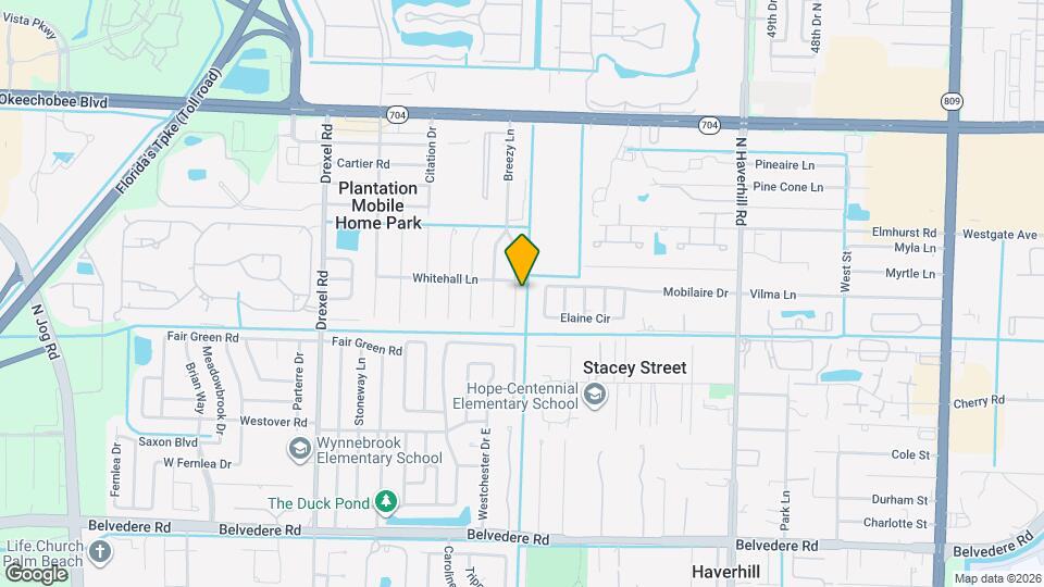 1584 E Breezy Ln Mapa y Detalles de la Ubicación