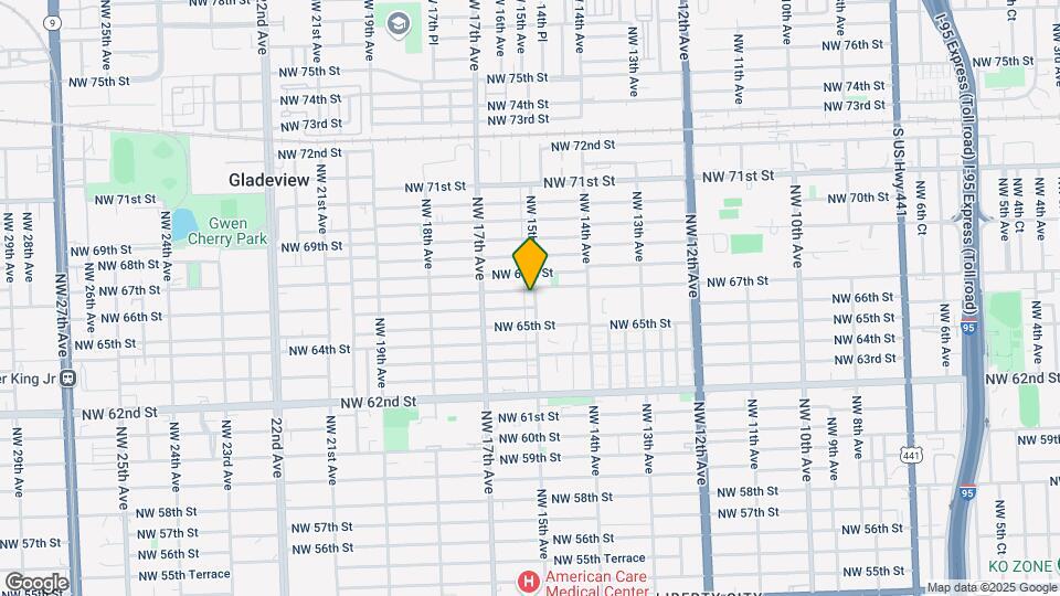 6616 NW 15th Ave Map and Location Details