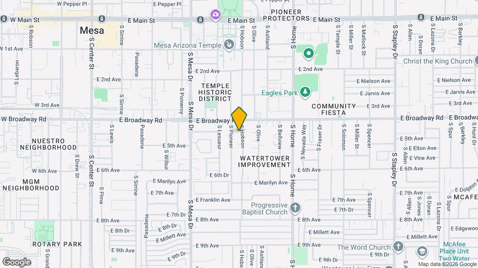 438 S Hobson Map and Location Details