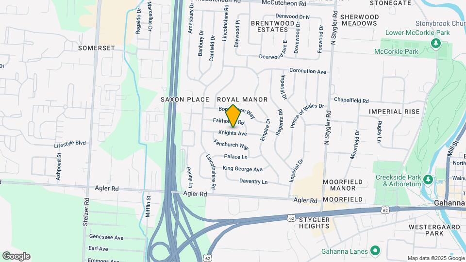596 Knights Ave Map and Location Details