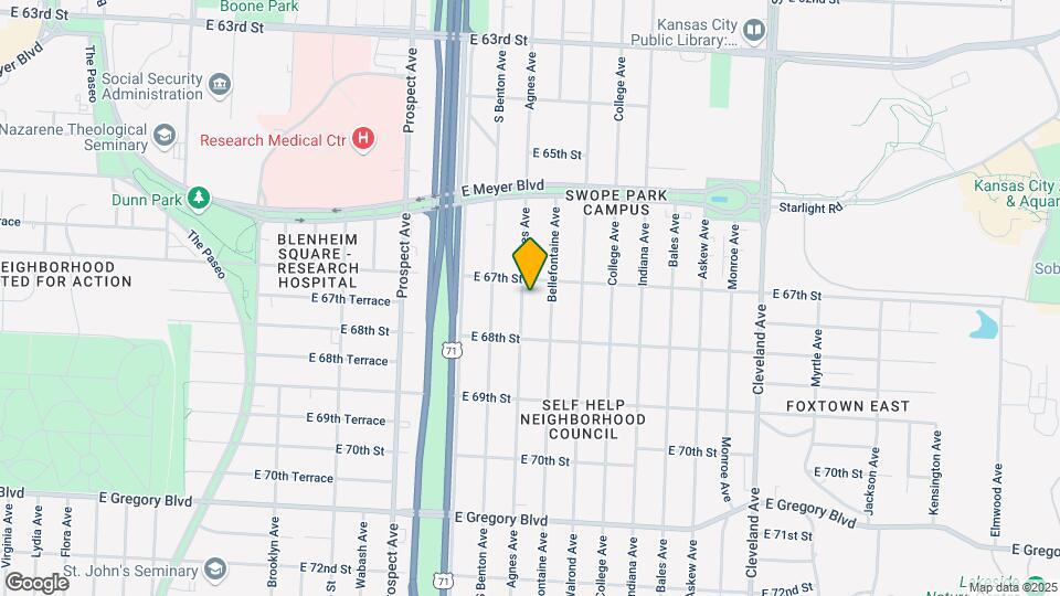 6711 Agnes Ave Map and Location Details