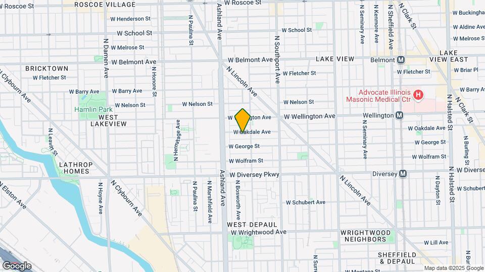 1517 W Oakdale Ave, Unit M09H Map and Location Details