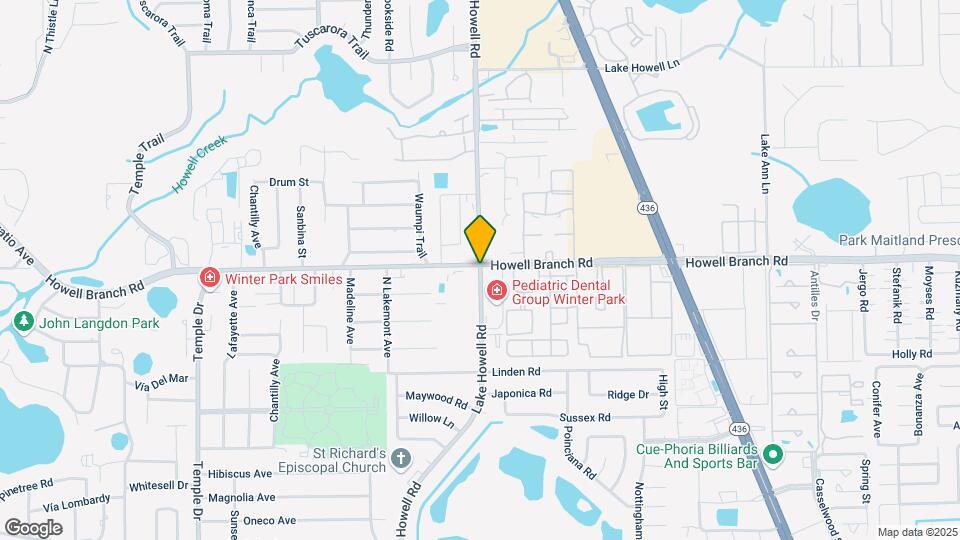 1 Lake Howell Rd Map and Location Details