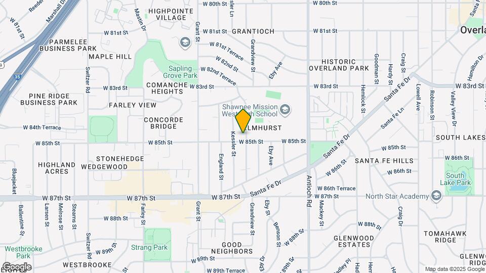 8442 Grandview Ln Map and Location Details