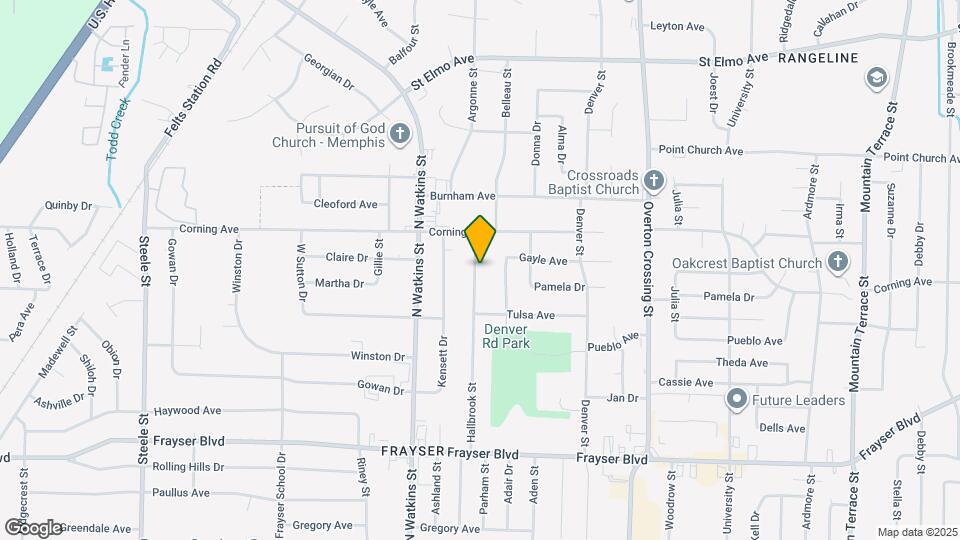 3602 Hallbrook St Map and Location Details