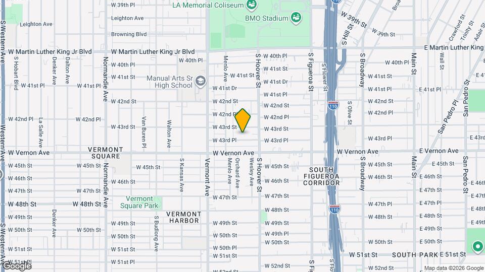 839 W 43rd Pl Map and Location Details