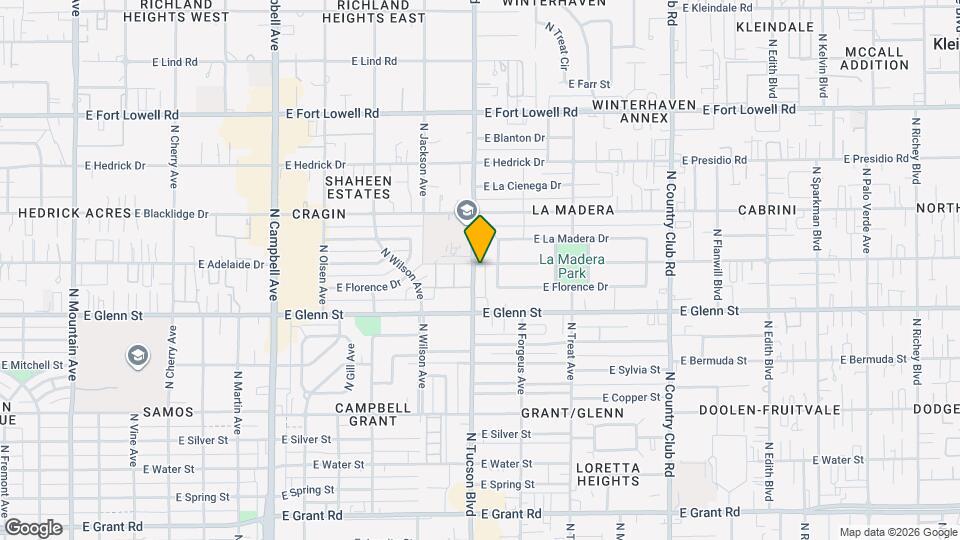 2504 E Monte Vista Dr Map and Location Details