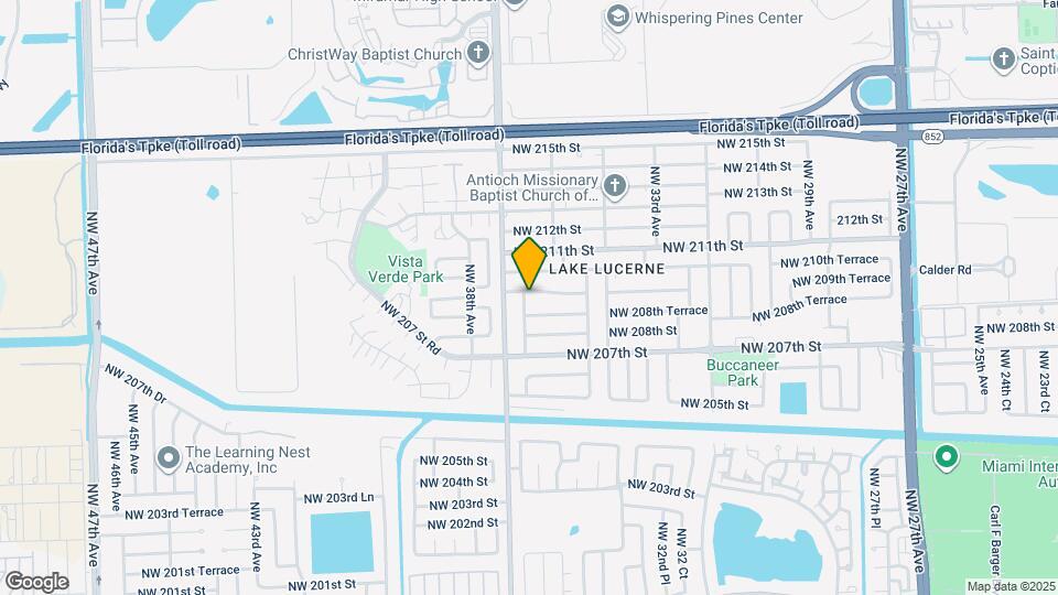3540 NW 209th Terrace Map and Location Details