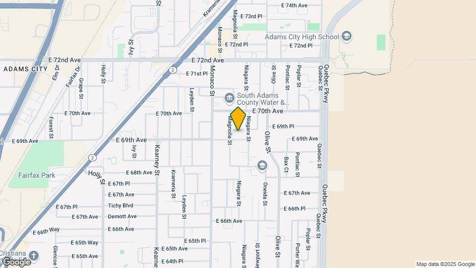 6641 E 69th Ave Map and Location Details