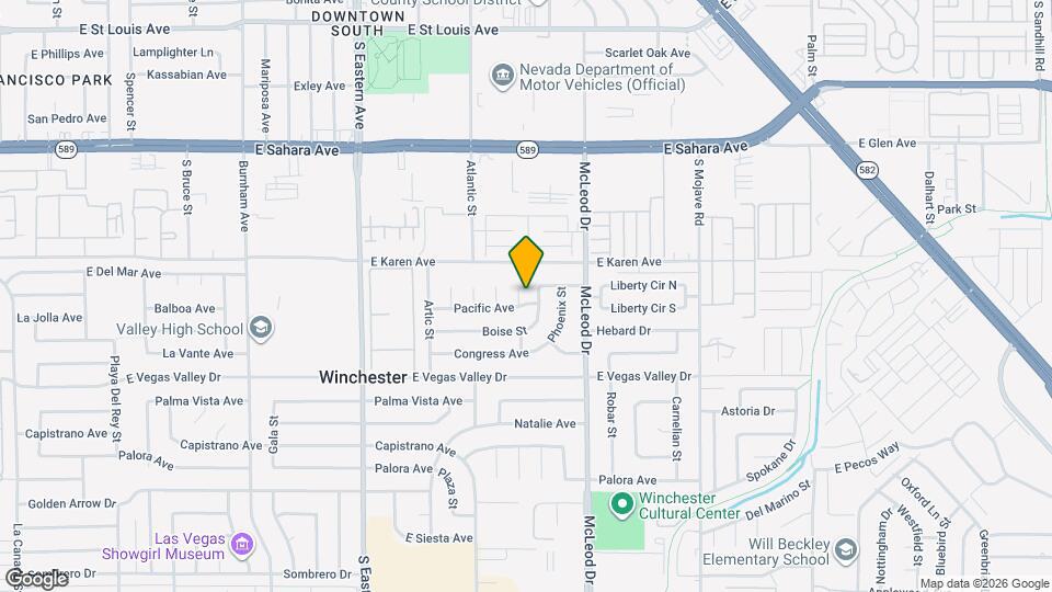 2898 Pacific Ave Map and Location Details