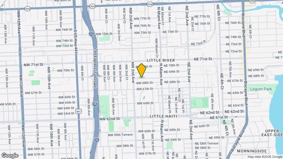166 NW 68th Terrace Map and Location Details