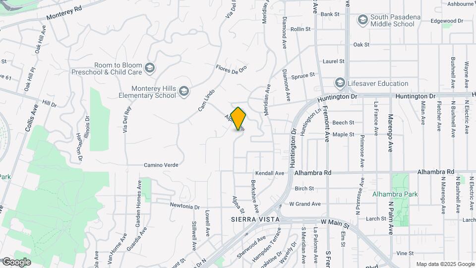 1951 Alpha St Map and Location Details